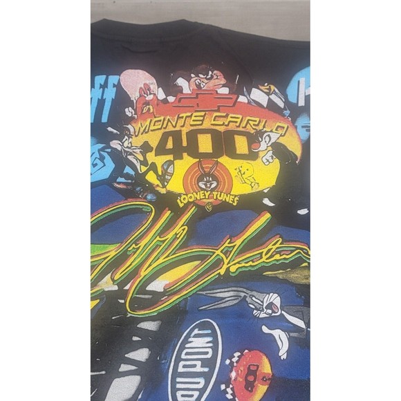 Jeff Gordon Tshirt All Over Print Bugs Bunny Monte Carlo 400 Looney Tunes New LG - Picture 10 of 11